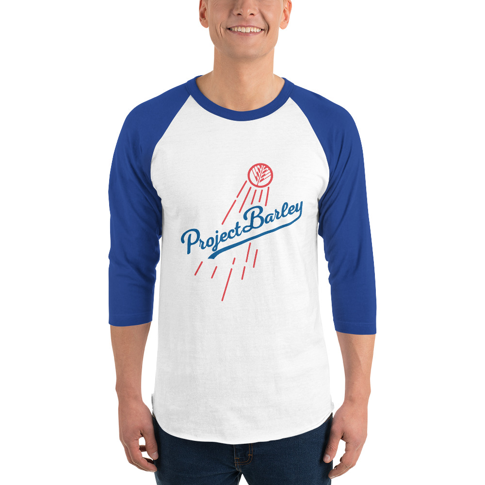 Project Barley 3/4 sleeve raglan shirt