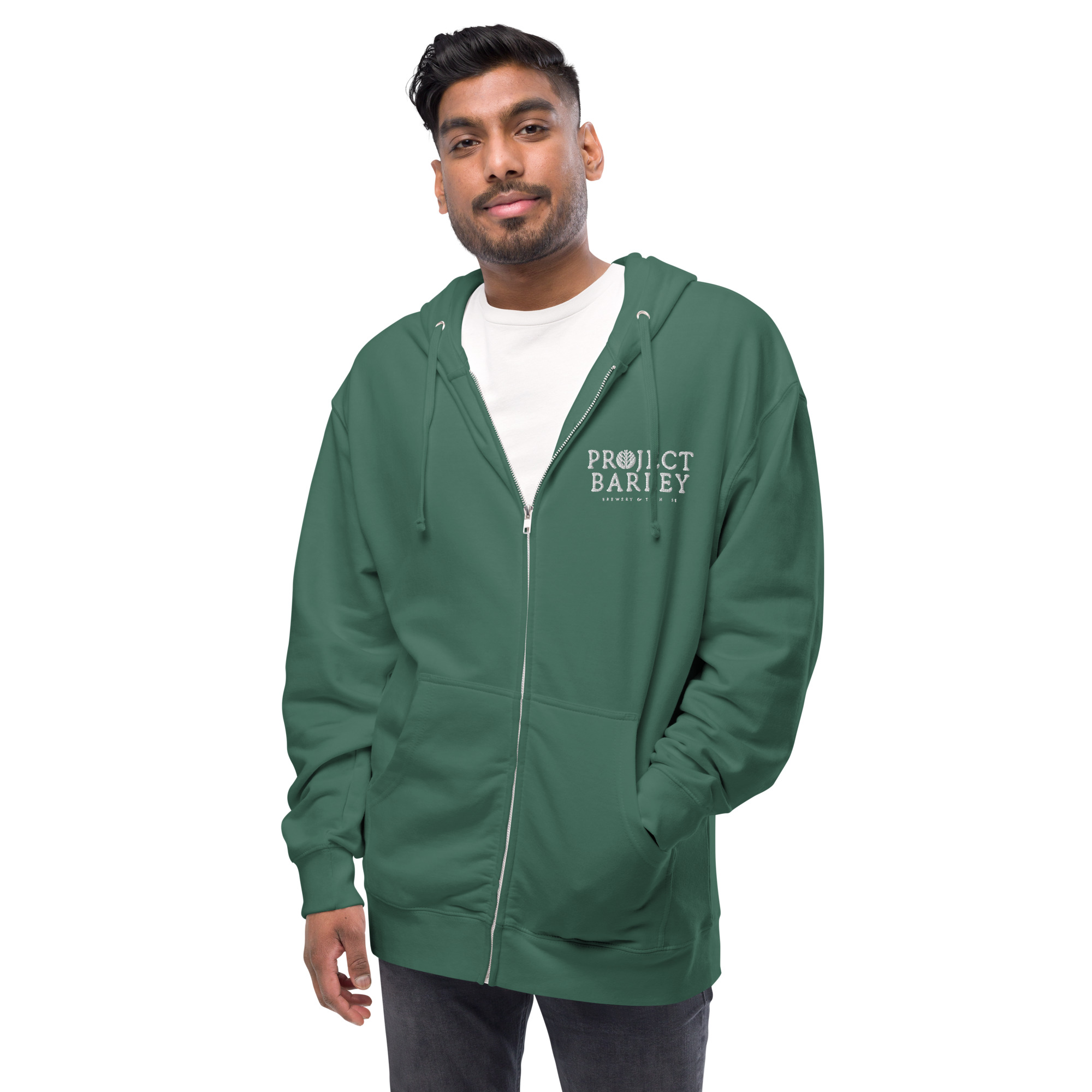 OG PB Logo Unisex fleece zip up hoodie - Image 11
