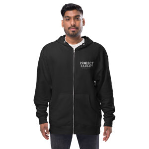 OG PB Logo Unisex fleece zip up hoodie