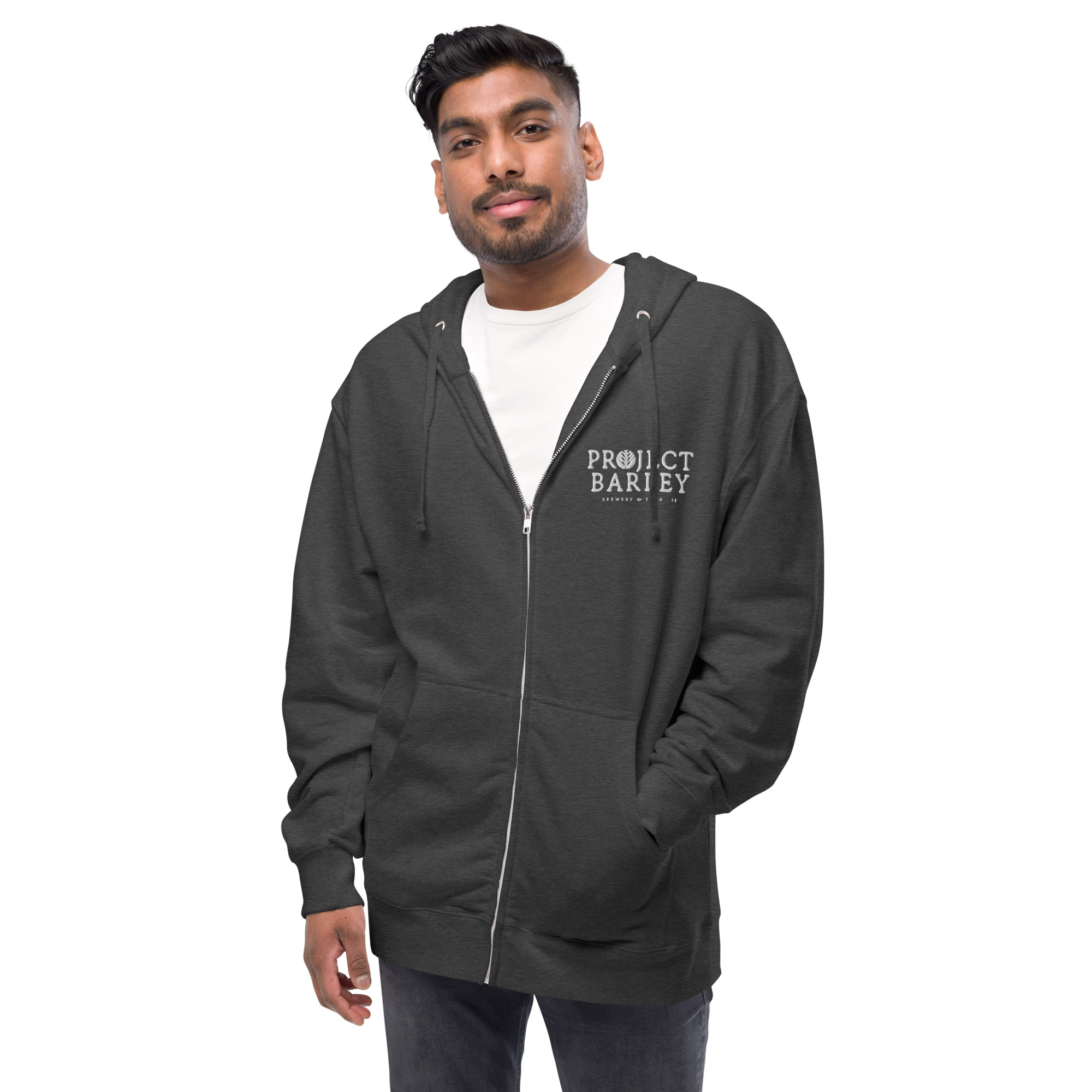 OG PB Logo Unisex fleece zip up hoodie - Image 5