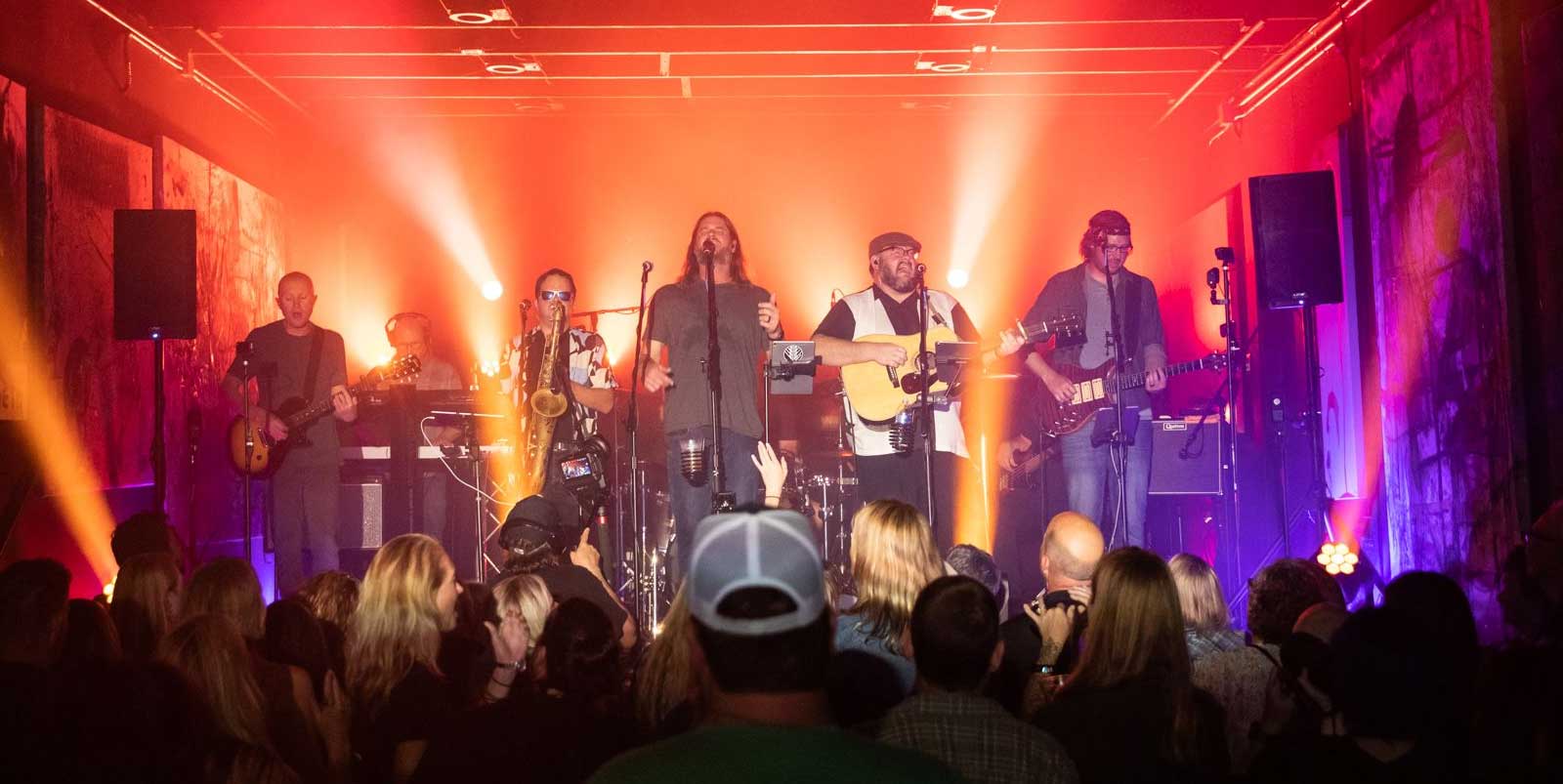 Barley performing live on stage