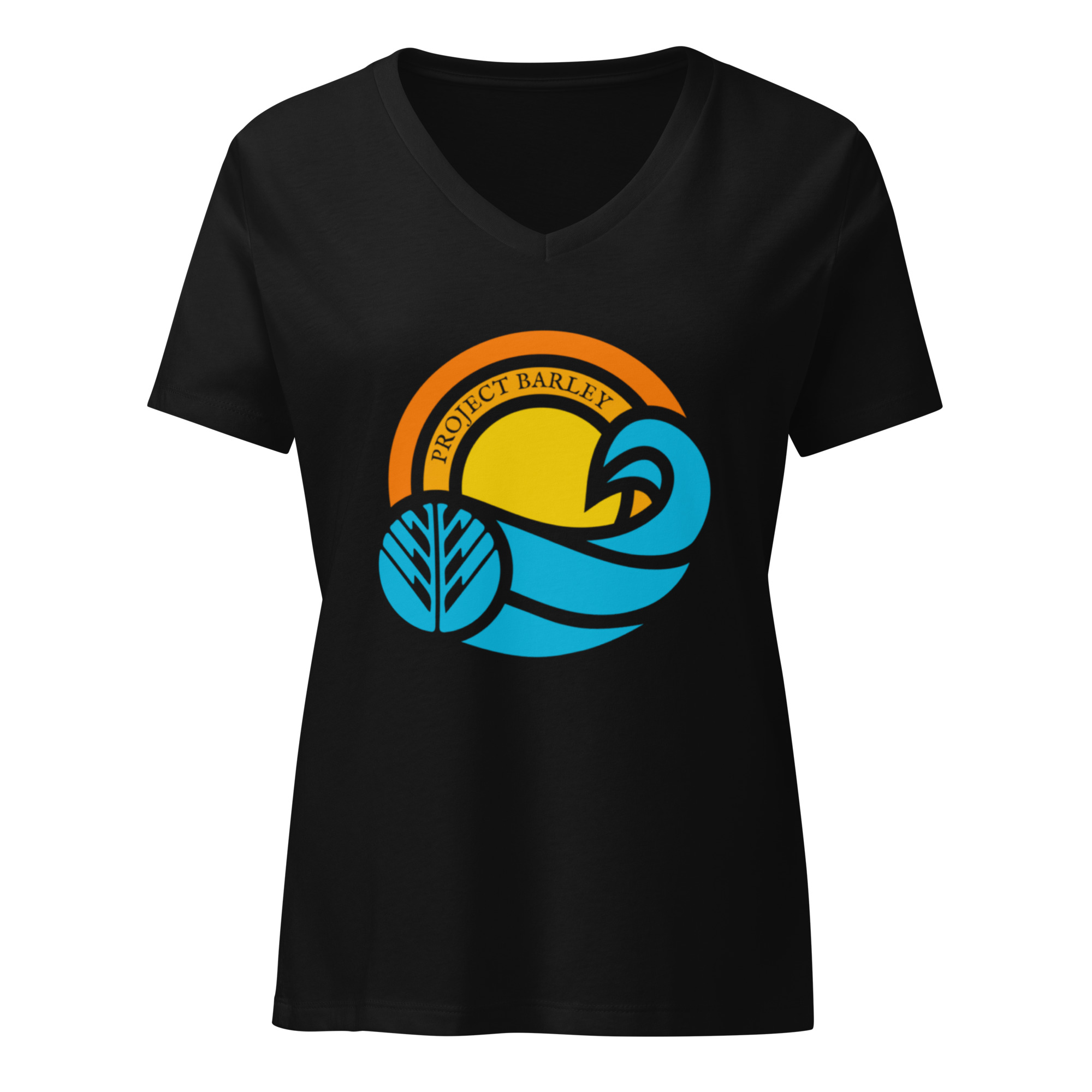 Surf & Sun PB Women’s relaxed v-neck t-shirt - Image 2