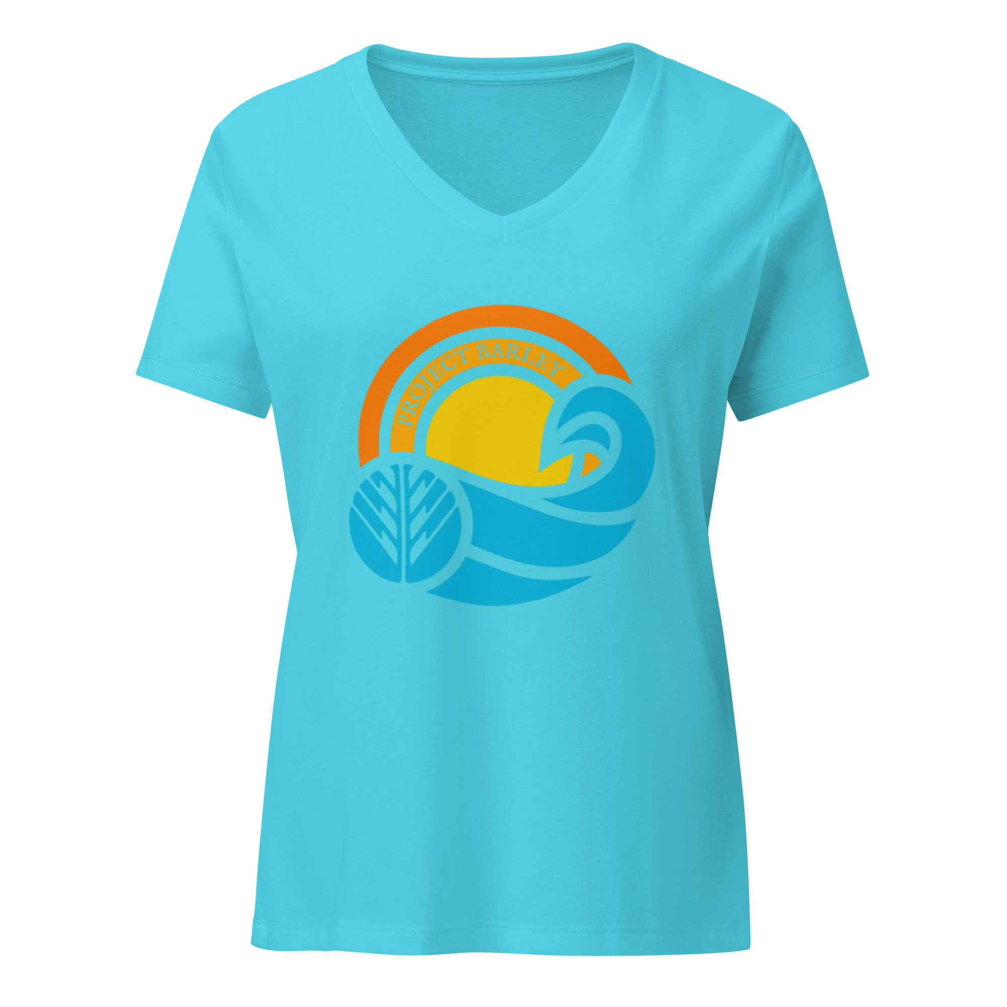 Surf & Sun PB Women’s relaxed v-neck t-shirt - Image 14